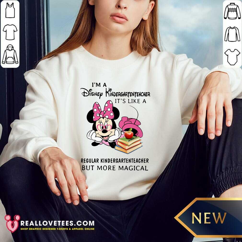 Mickey Im A Disney Kindergarten Teacher Shirt - Image 5