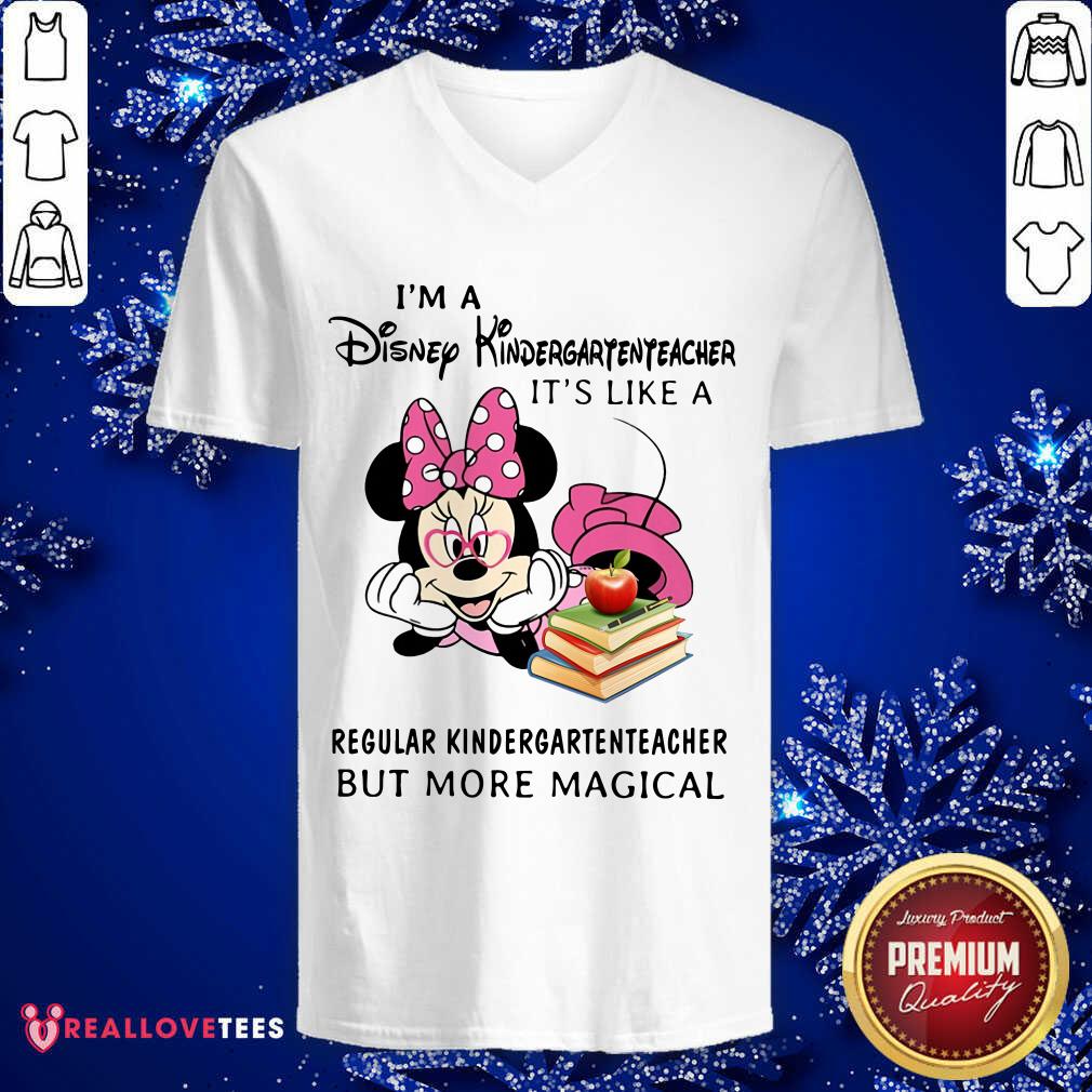 Mickey Im A Disney Kindergarten Teacher Shirt - Image 3