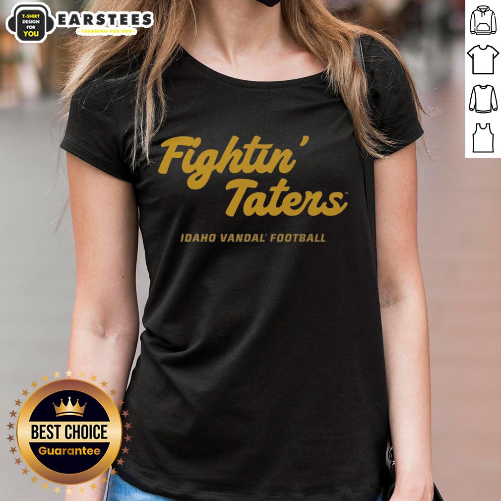 Awesome Idaho Vandals 2025 Fightin' Taters Script Vintage T-Shirt - Image 3