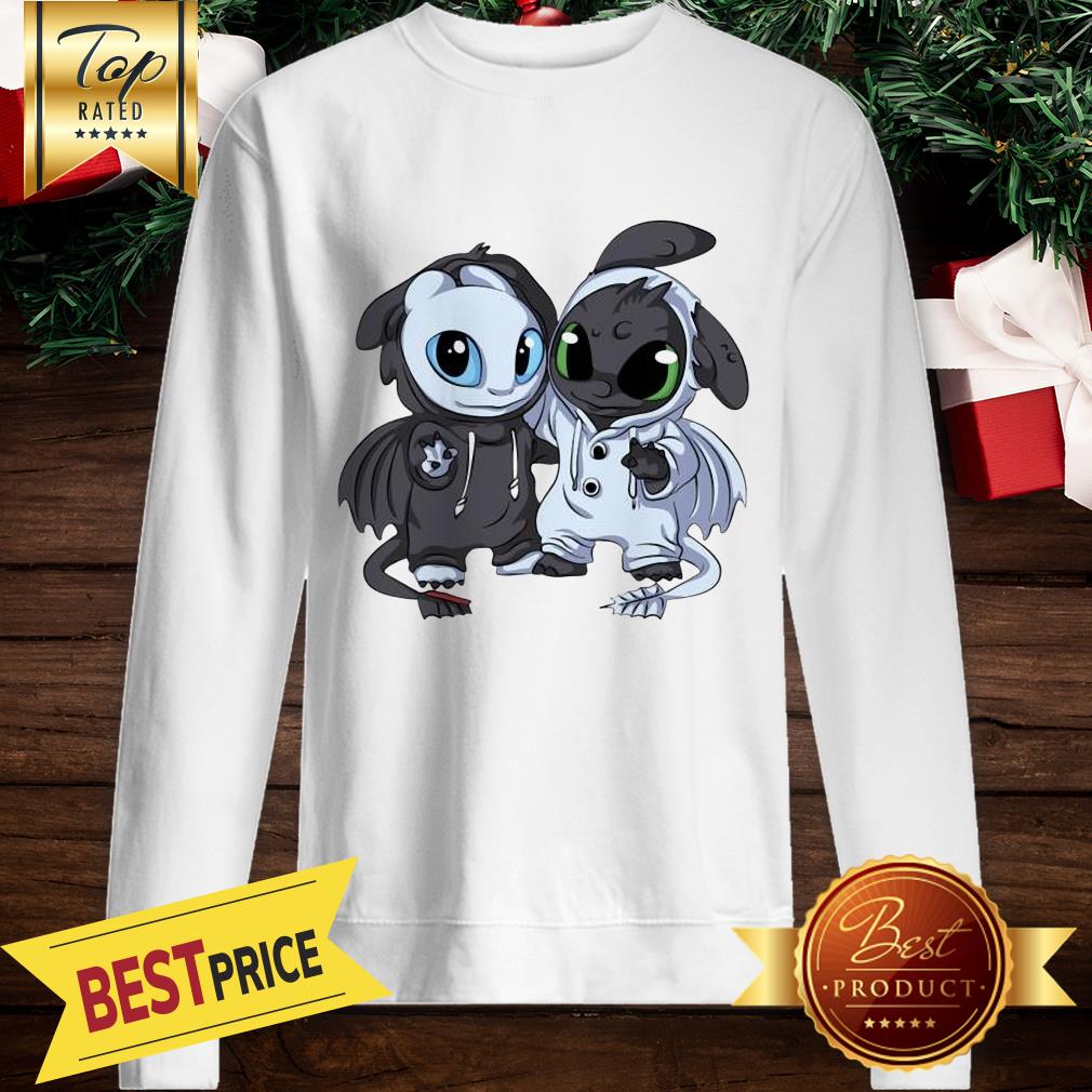 Night Fury And Light Fury Christmas Shirt - Image 4