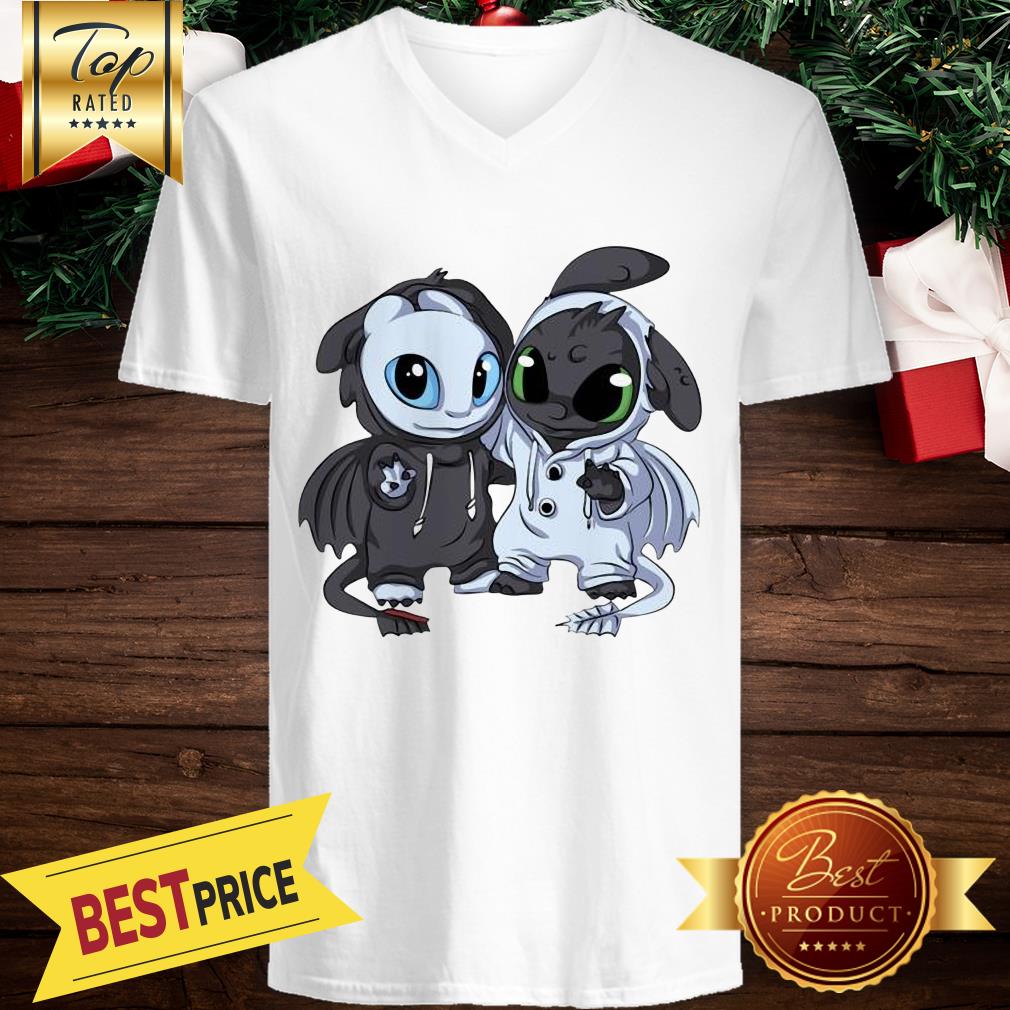 Night Fury And Light Fury Christmas Shirt - Image 2