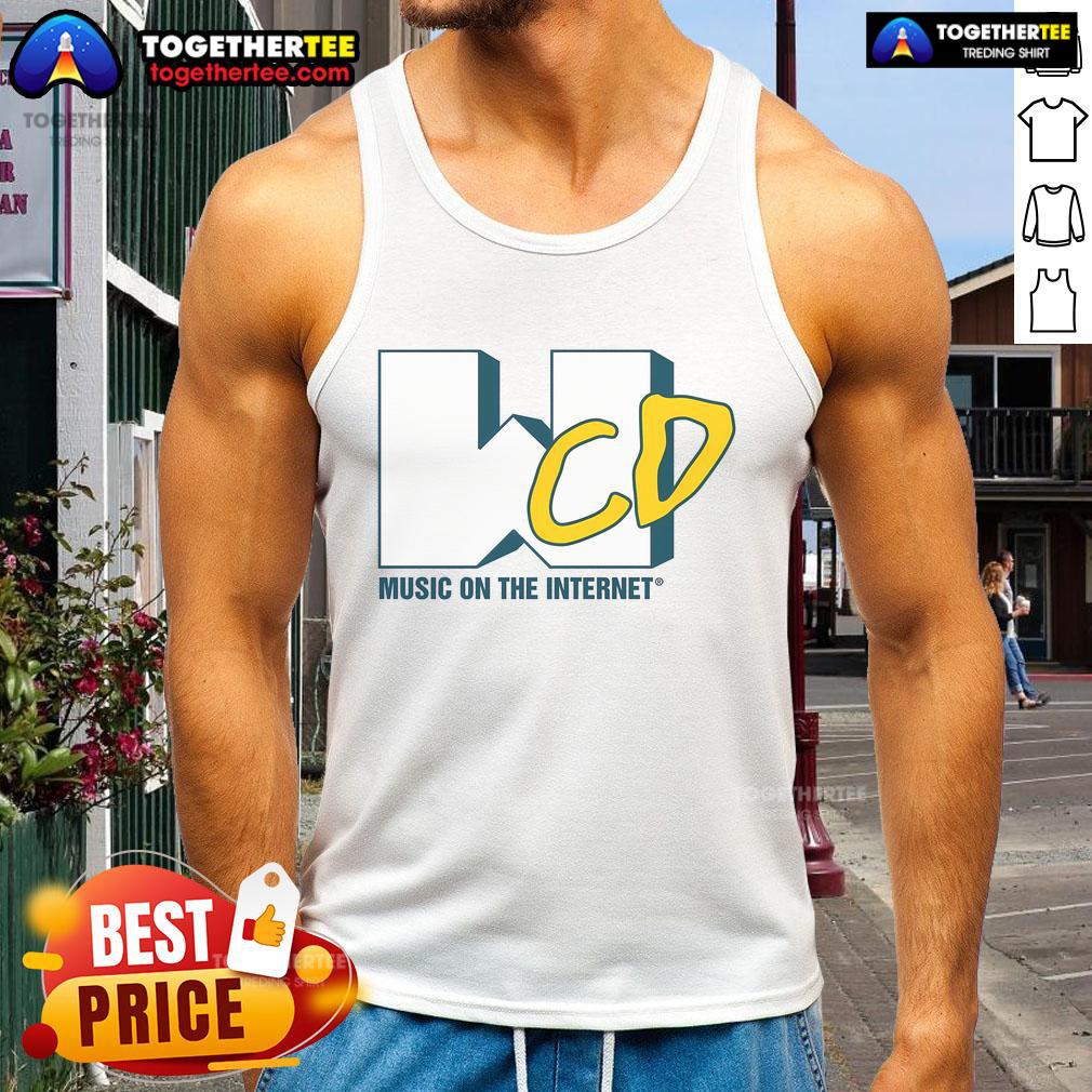 Top What CD Music On The Internet Logo T-Shirt - Image 4