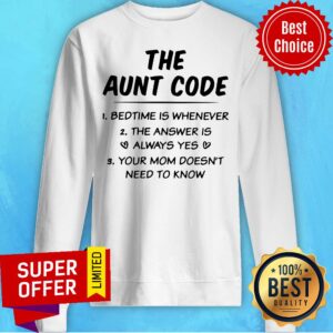 Alternative view of Official The Aunt Code Shirt