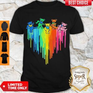 Perfect Grateful Dead Dancing Bears Heart Shirt