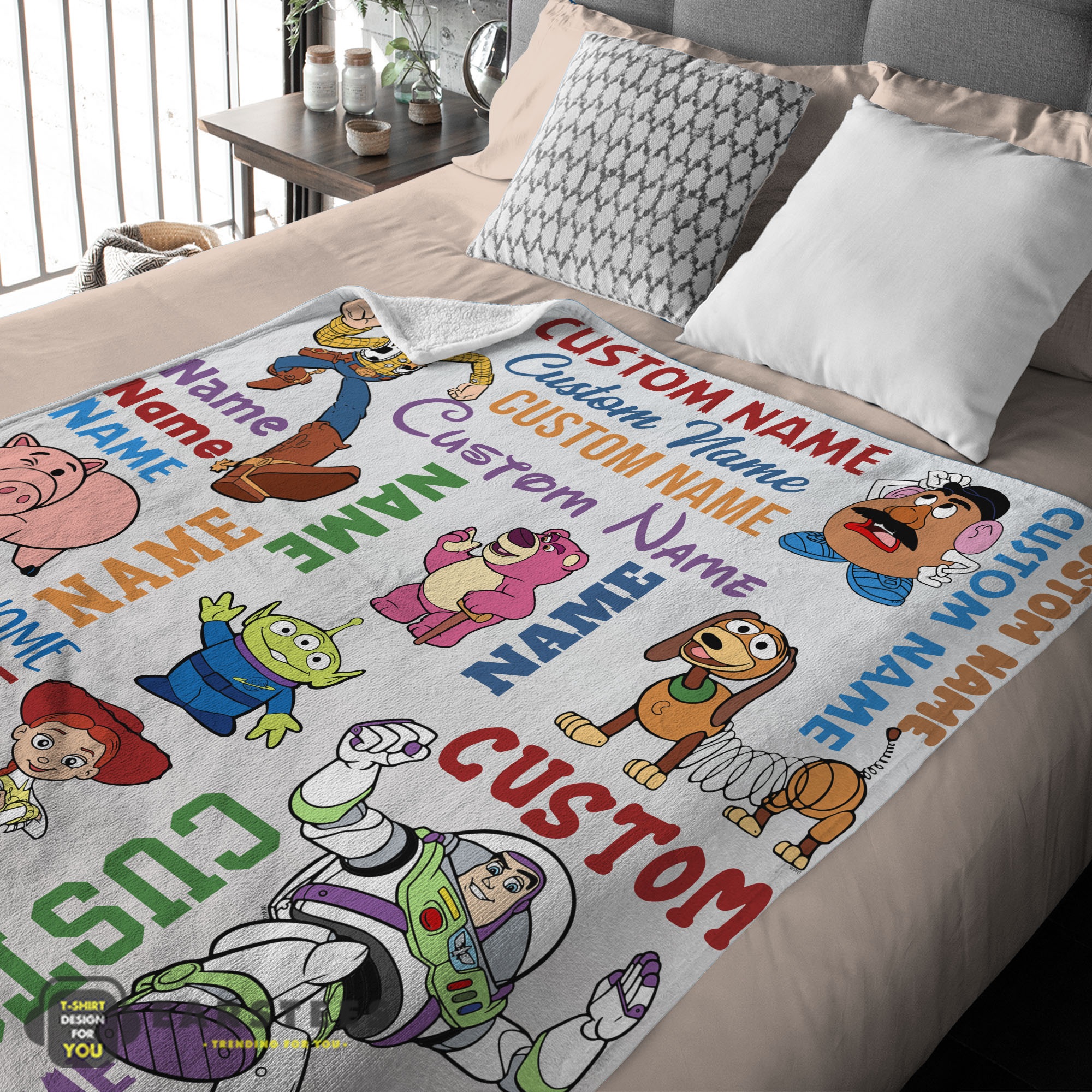 Good Disney Toy Story Cartoon Characters Blanket Fleece Customized Blanket - Image 3