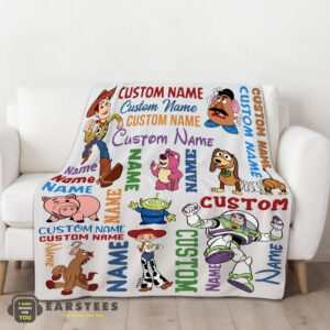 Alternative view of Good Disney Toy Story Cartoon Characters Blanket Fleece Customized Blanket