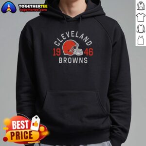 Alternative view of Hot Cleveland Browns Heritage Print T-Shirt