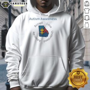 Alternative view of Premium Autism Awareness Georgia Puzzle Piece Accept Love Understand Advocate T-Shirt