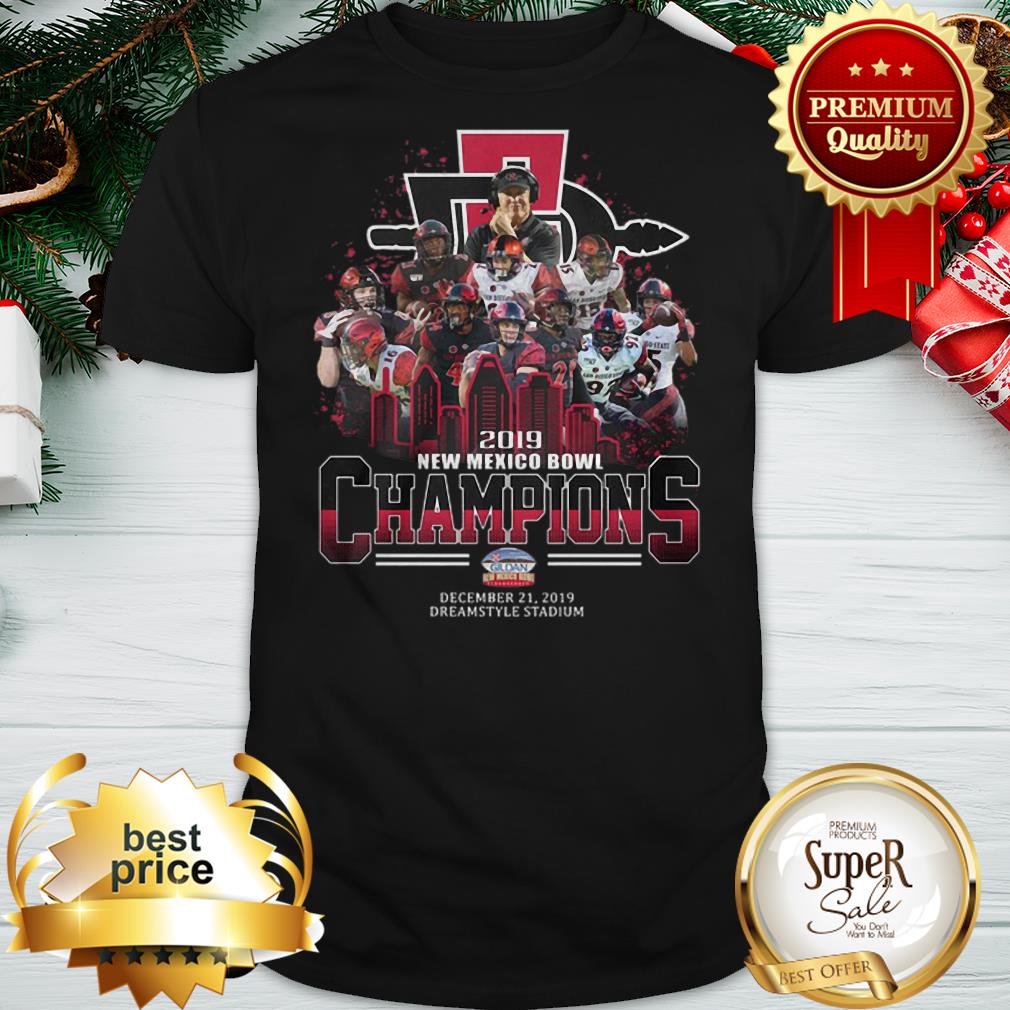 San Diego State Aztecs 2019 New Mexico Bowl Champions Shirt