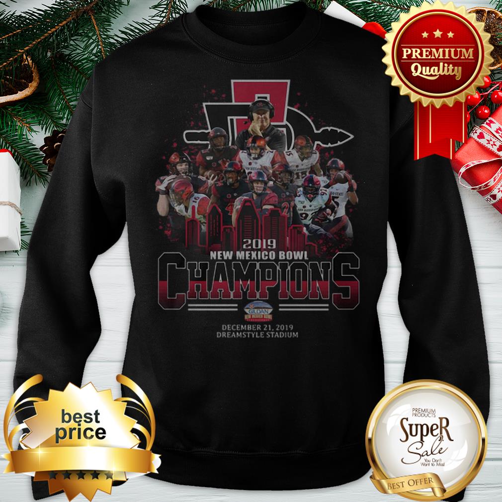 San Diego State Aztecs 2019 New Mexico Bowl Champions Shirt - Image 4