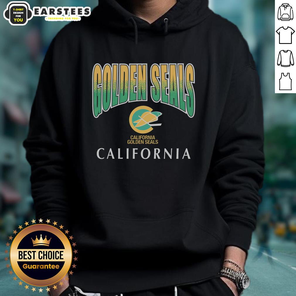 Awesome California Golden Seals Vintag Sweep Down T-Shirt - Image 2
