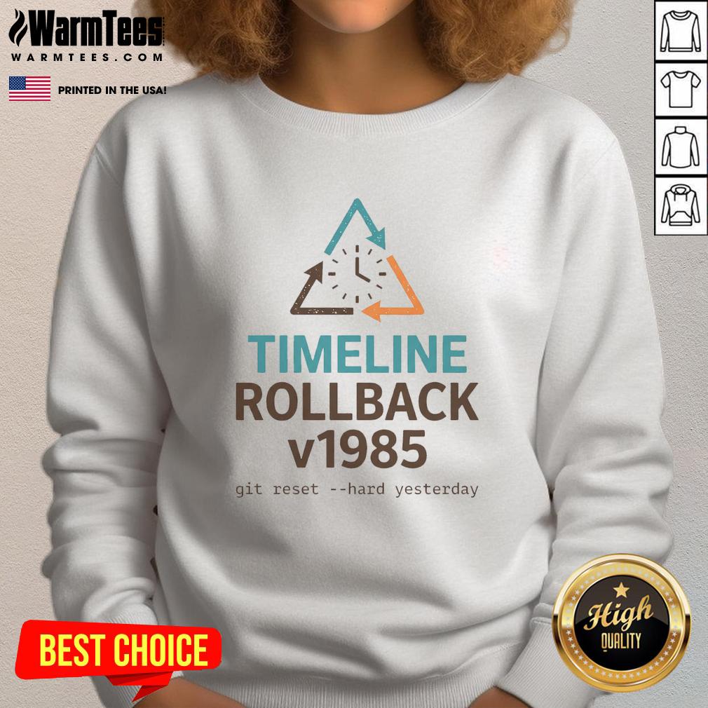 Official Timeline Rollback V1985 T-Shirt - Image 5