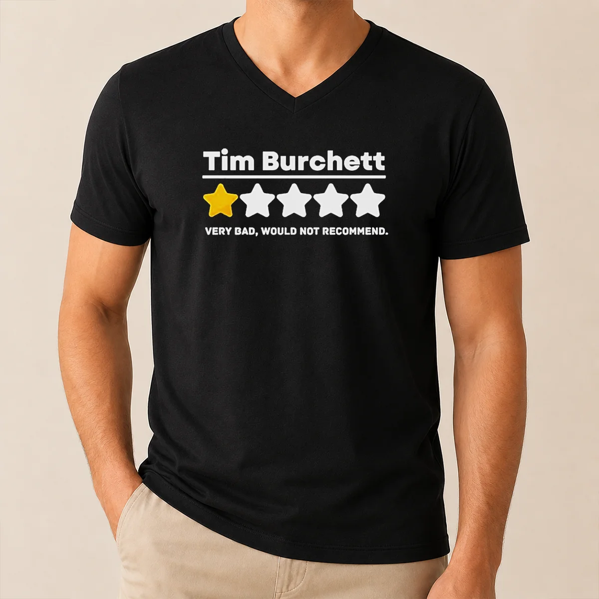 Pretty Tim Burchett 1 Star Very Bad Would Not Recommend Shirt - Image 2