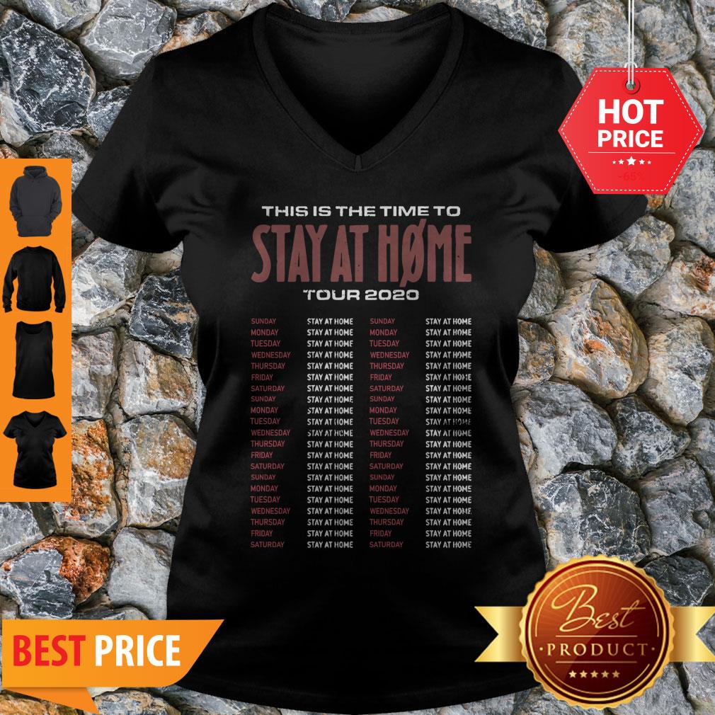 Awesome This Is The Time To Stay At Home Tour 2020 Nothing More Shirt - Image 5