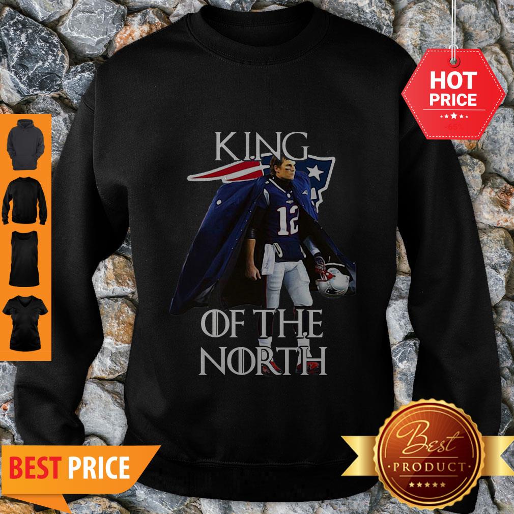 Awesome Tom Brady New England Patriots 12 King Of The North GOT Shirt - Image 5