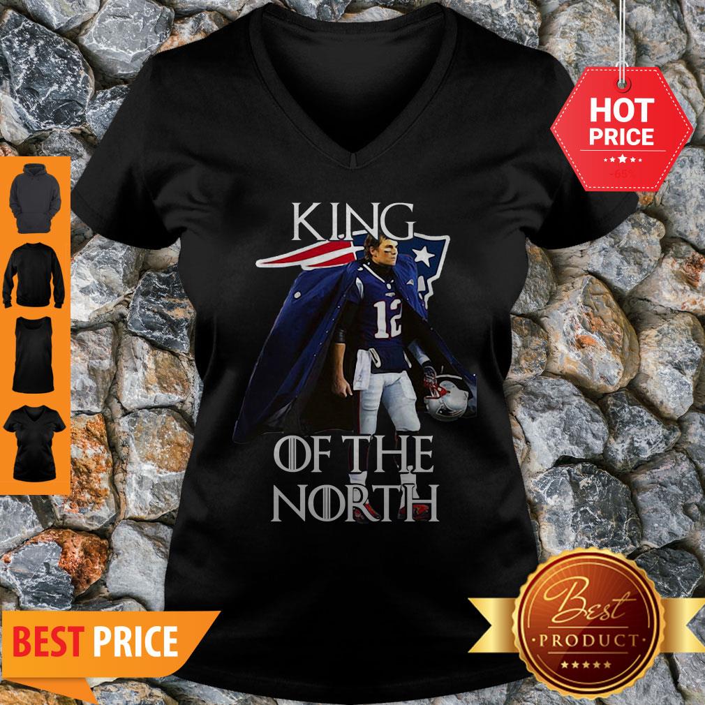 Awesome Tom Brady New England Patriots 12 King Of The North GOT Shirt - Image 4