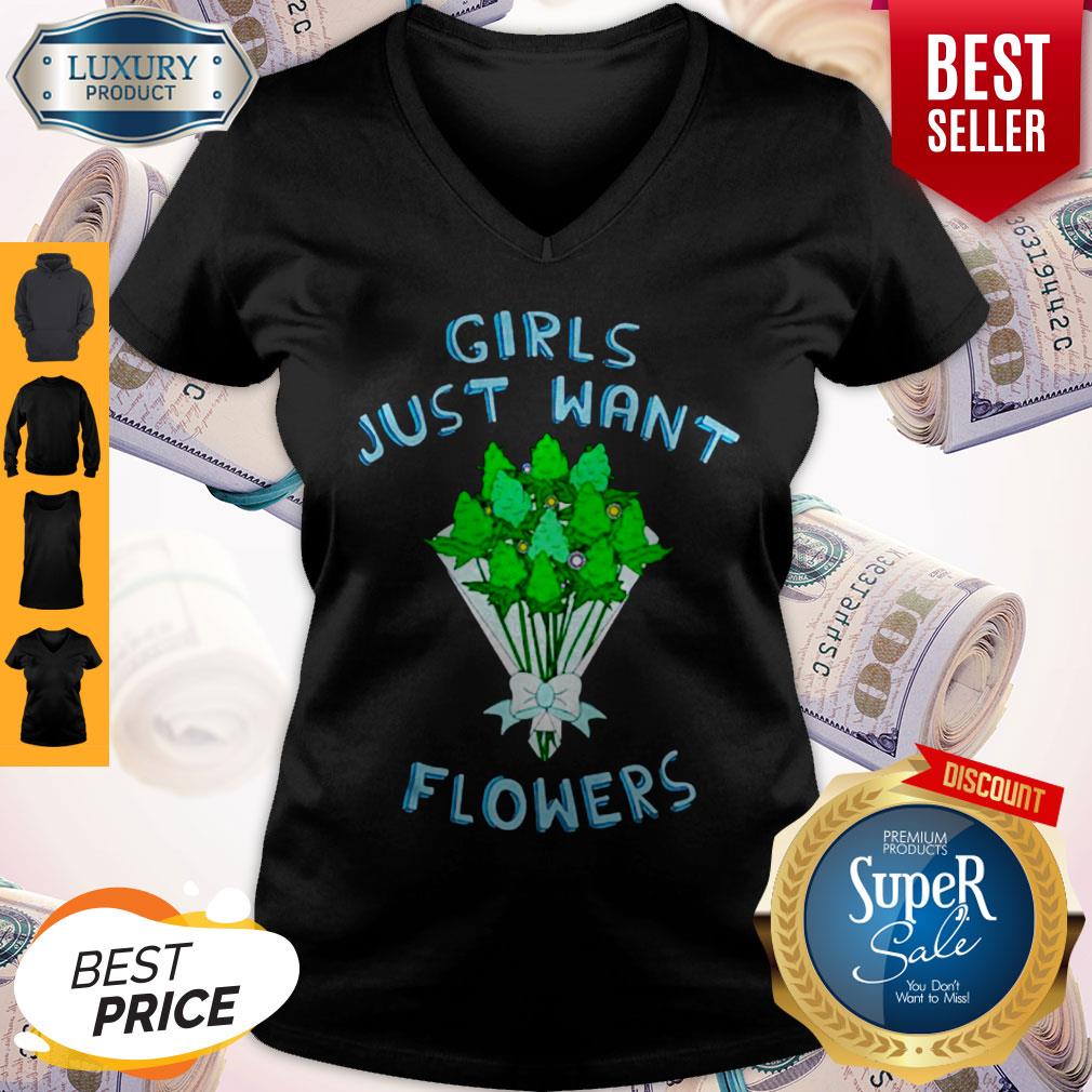 Awesome Girls Just Want Flowers Shirt - Image 2