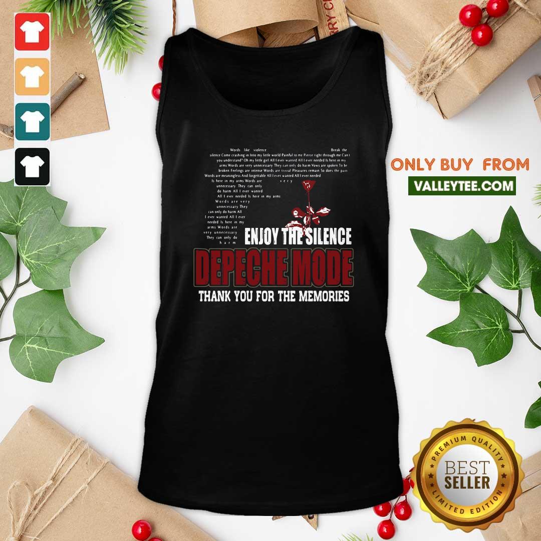 Funny Enjoy The Silence Depeche Mode Thank You For The Memories Shirt - Image 5