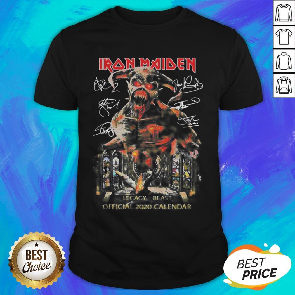 Iron Maiden Legacy Beast Official 2020 Calendar Signature Shirt