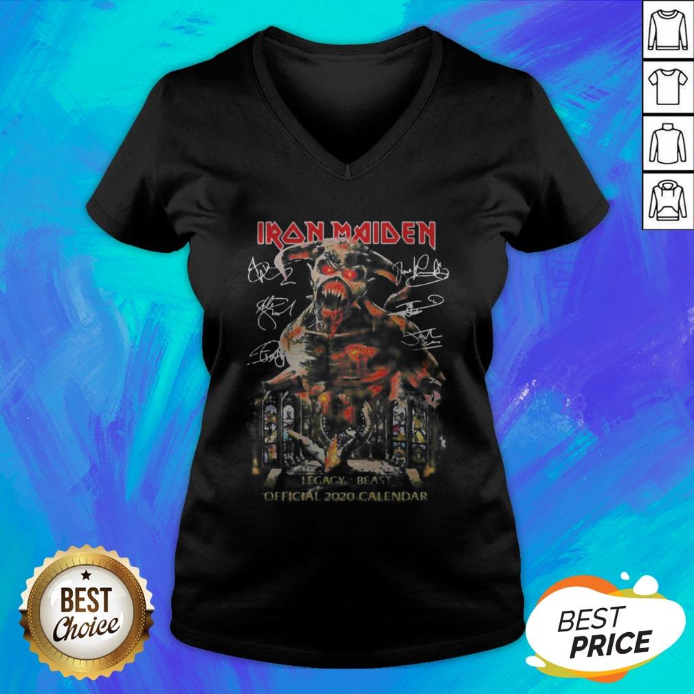 Iron Maiden Legacy Beast Official 2020 Calendar Signature Shirt - Image 4