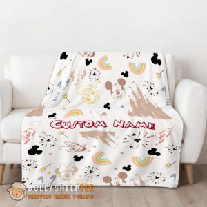 Alternative view of Perfect Disney Mickey Mouse & Friends Magical Mouse Castle Blanket Fleece Customized Blanket