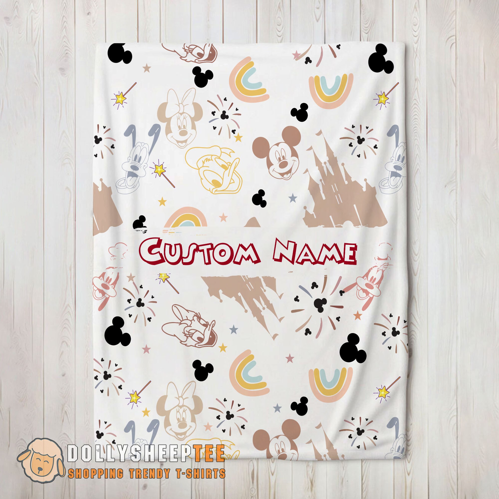 Perfect Disney Mickey Mouse & Friends Magical Mouse Castle Blanket Fleece Customized Blanket