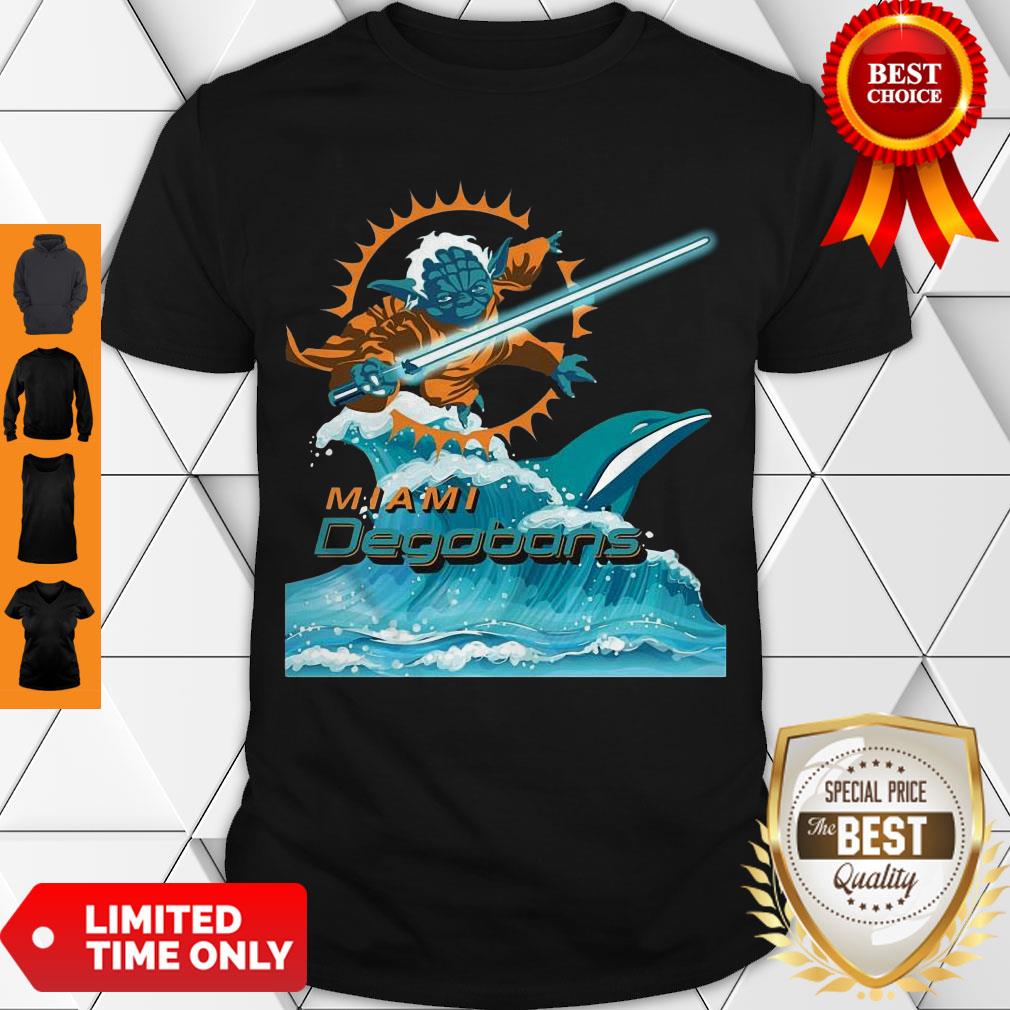 Cute Star Wars Yoda Miami Dolphins Degobons Shirt