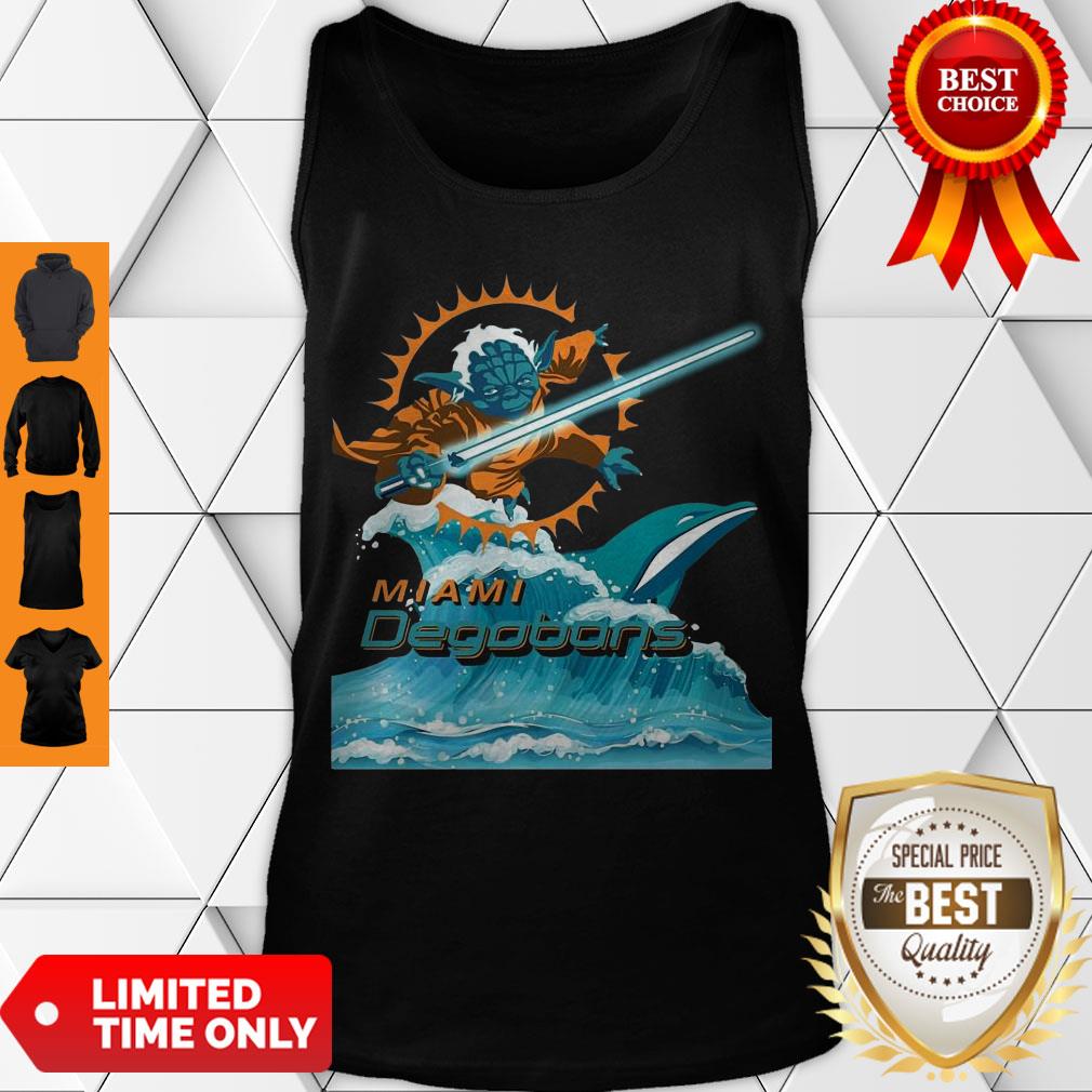 Cute Star Wars Yoda Miami Dolphins Degobons Shirt - Image 4