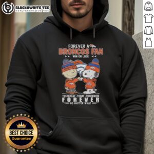 Alternative view of Premium Charlie Brown Fist Bump Snoopy Forever A Denver Broncos Fan Win Or Lose No Matter What T-Shirt