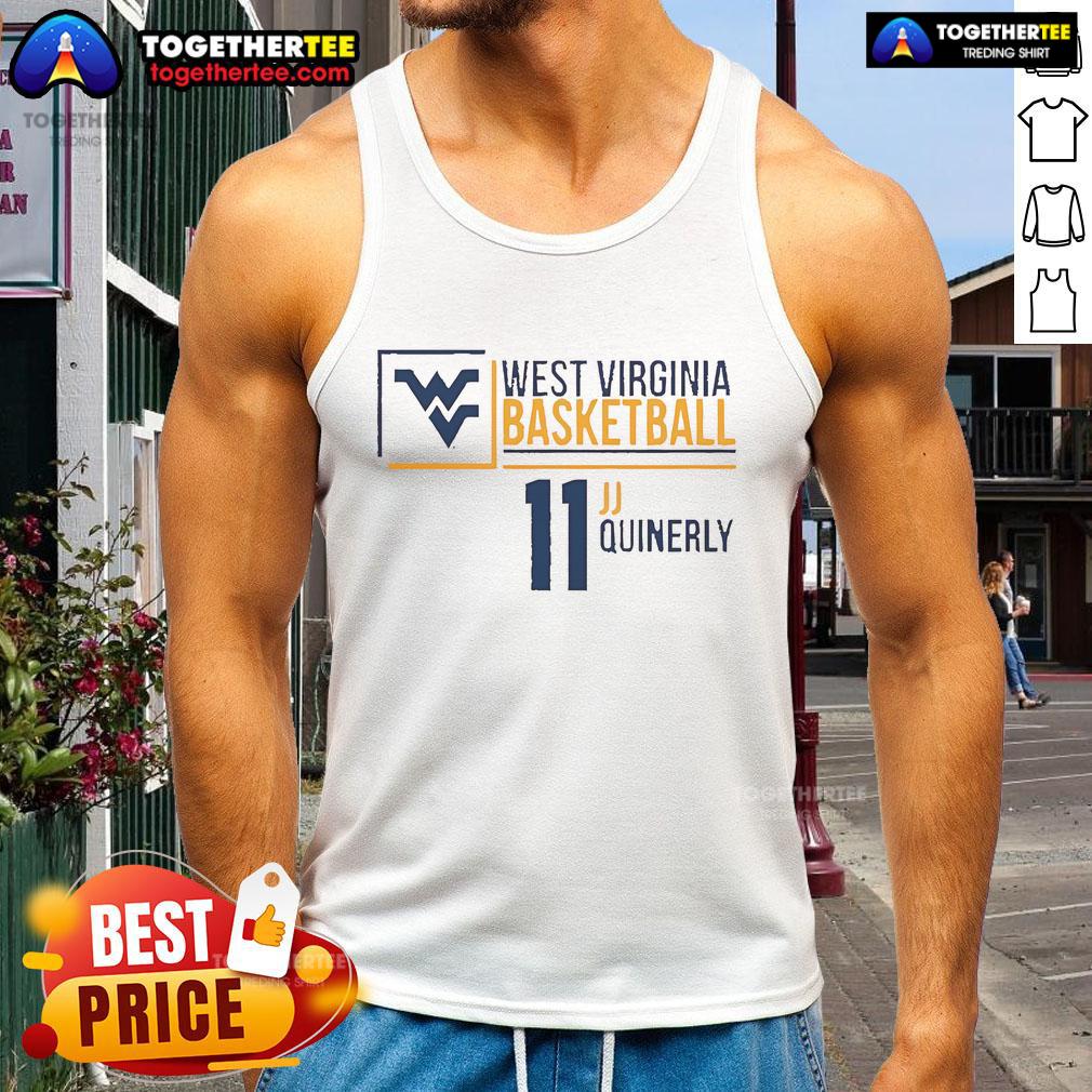 Top West Virginia Mountaineers Basketball Jj Quinerly 11 T-Shirt - Image 4