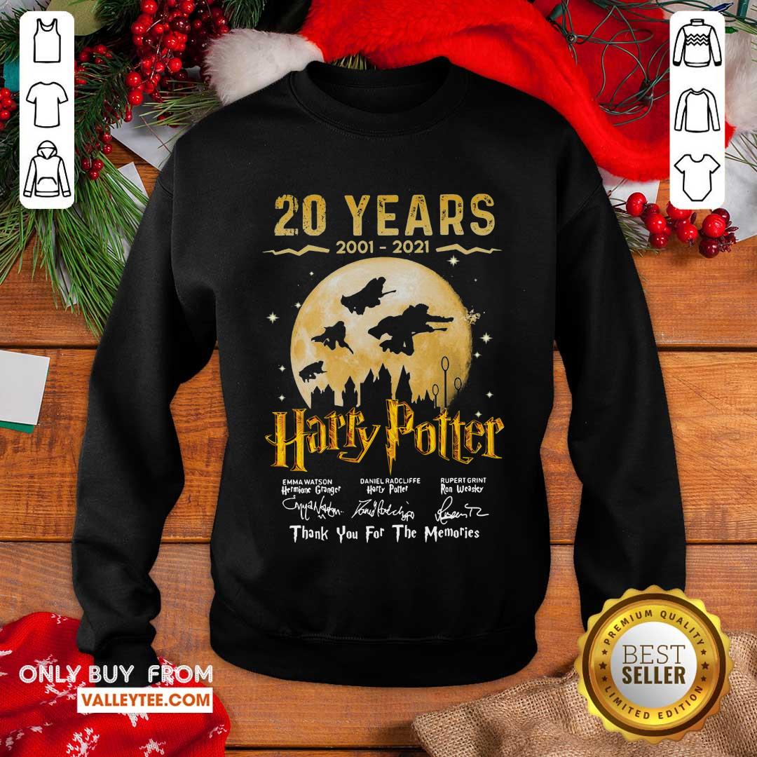 Funny 20 Years 2001 2021 Of Harry Potter Signature Thank You For The Memories Shirt - Image 5