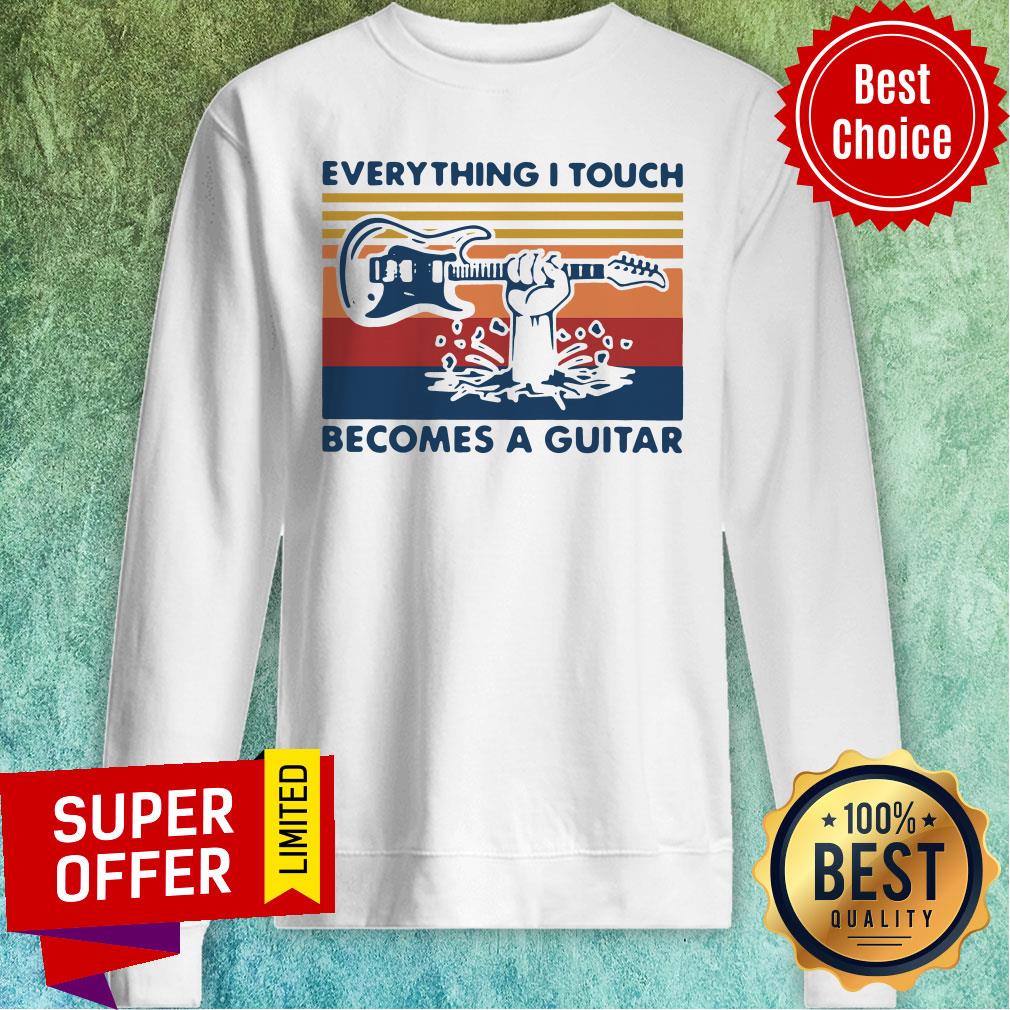Premium Everything I Touch Becomes A Guitar Vintage Shirt - Image 5