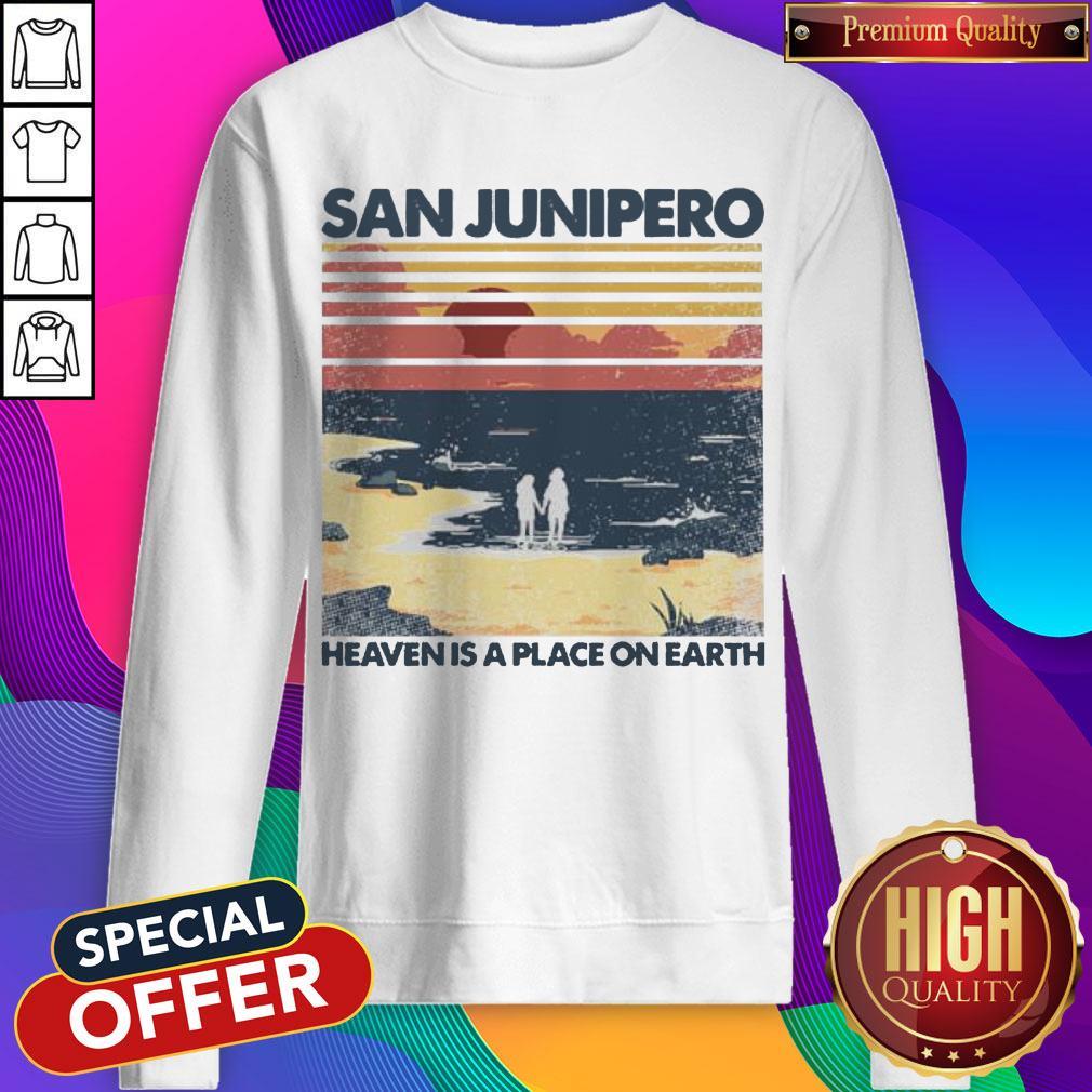 San Junipero Heaven Is Place On Earth Vintage Shirt - Image 2