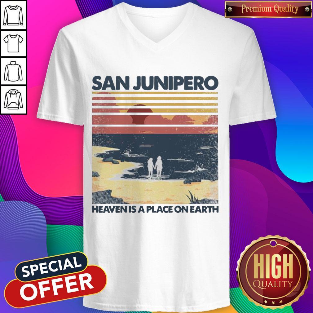 San Junipero Heaven Is Place On Earth Vintage Shirt - Image 3