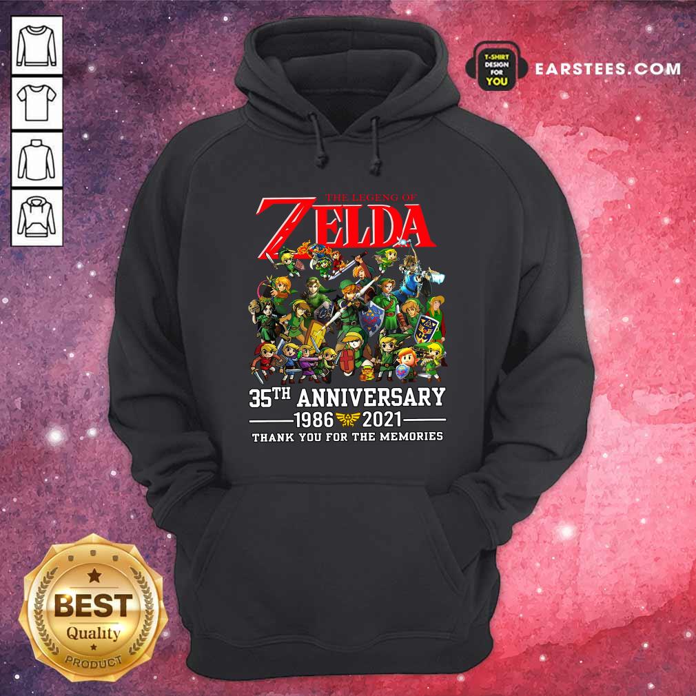 Funny The Legend Of Zelda 35th Anniversary 1986 2021 Thank You For The Memories Shirt - Image 2