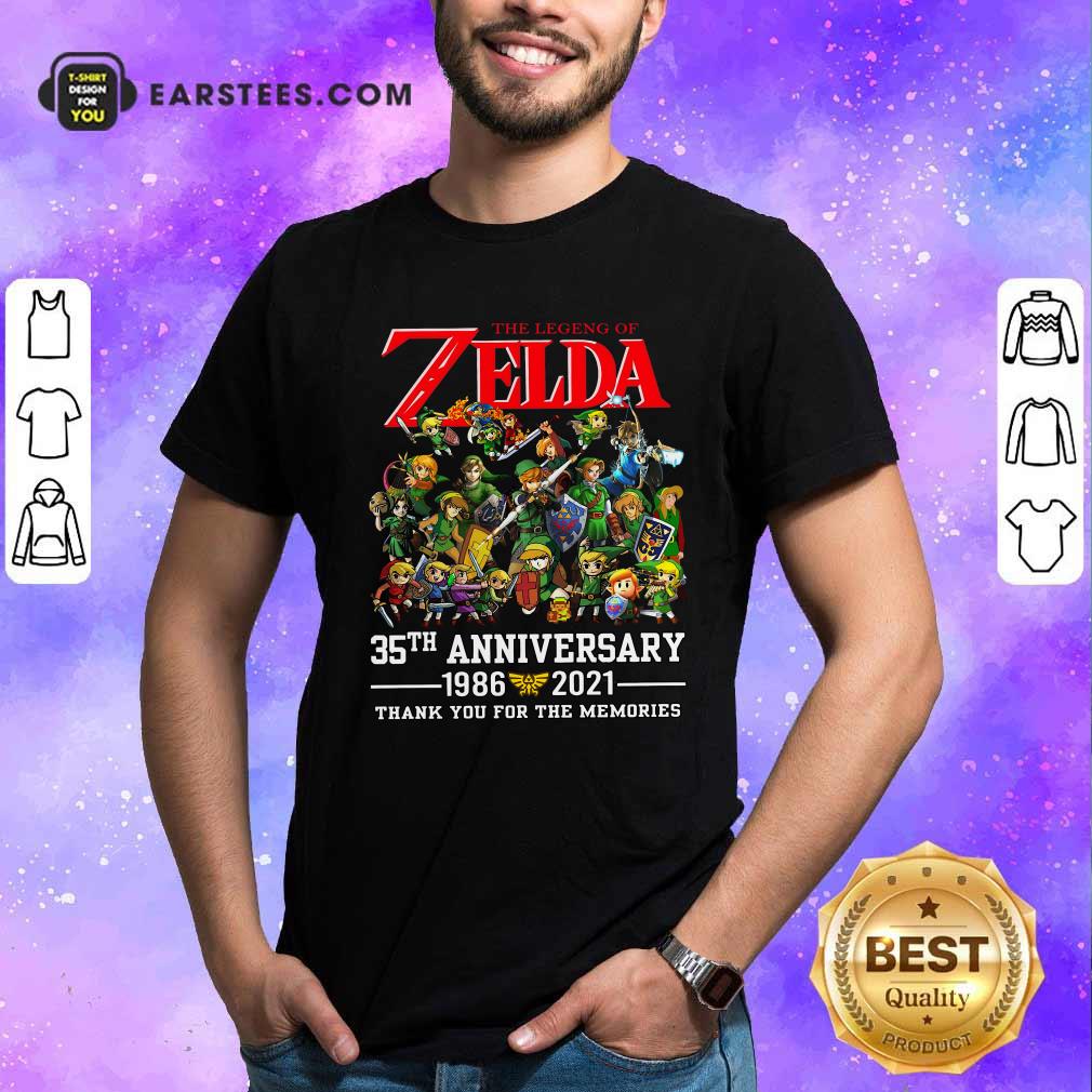 Funny The Legend Of Zelda 35th Anniversary 1986 2021 Thank You For The Memories Shirt