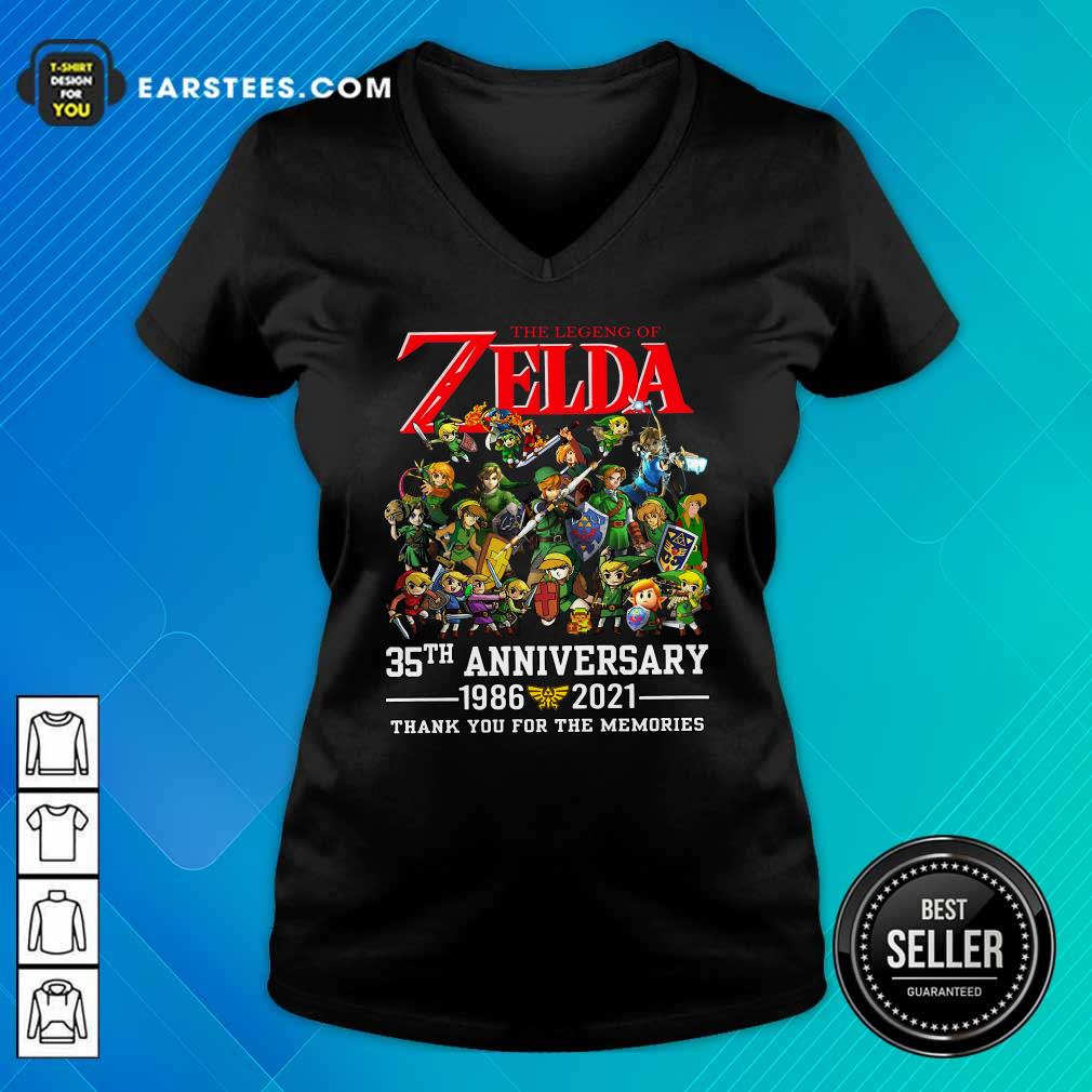 Funny The Legend Of Zelda 35th Anniversary 1986 2021 Thank You For The Memories Shirt - Image 3