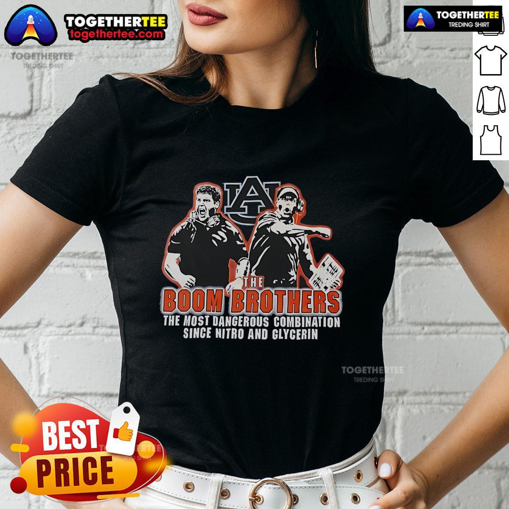 Official The Boom Brothers The Most Dangerous Combination Since Nitro And Glycerin T-Shirt - Image 3