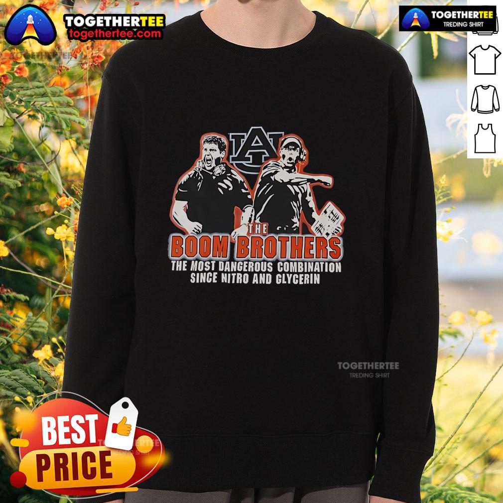 Official The Boom Brothers The Most Dangerous Combination Since Nitro And Glycerin T-Shirt - Image 5