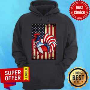 Alternative view of Awesome Chicken American Flag Shirt
