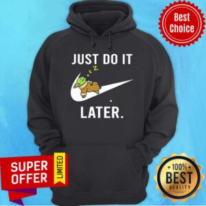 Alternative view of Baby Yoda Just Do It Later Nike Shirt