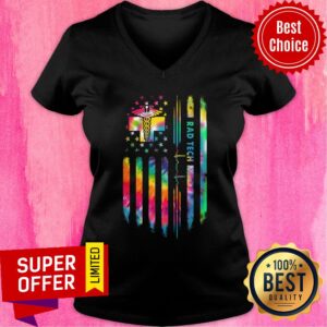 Alternative view of Proud Rad Tech Medician American Flag Shirt