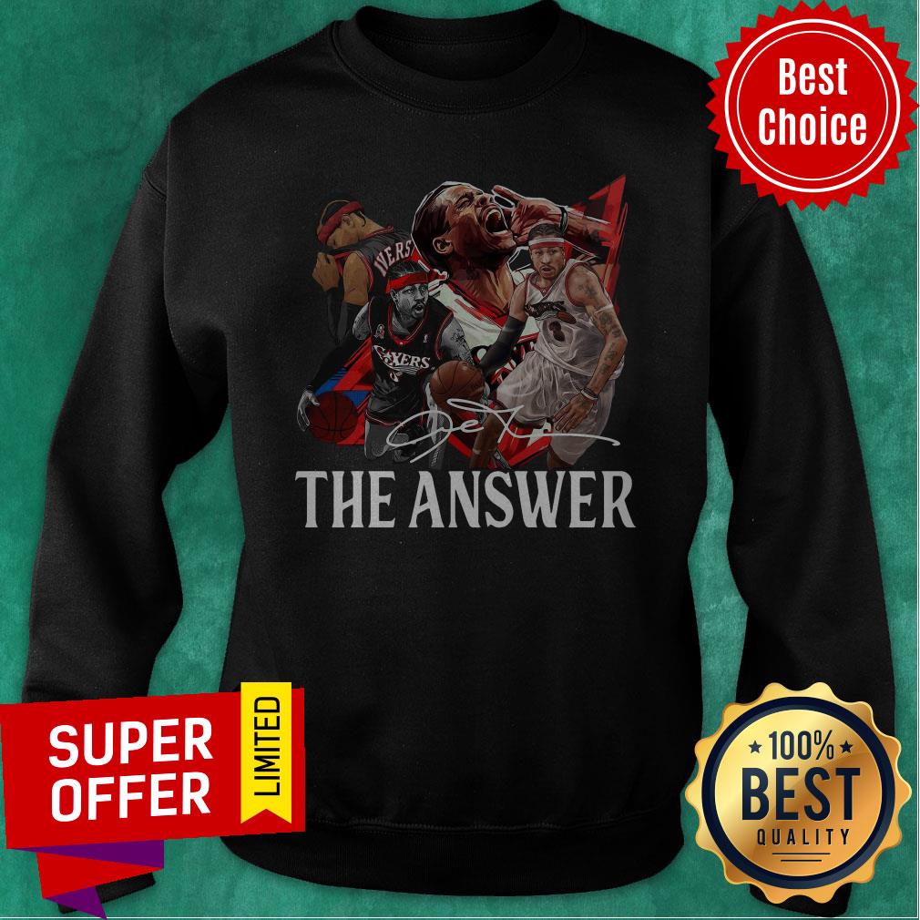 Funny Allen Iverson The Answer Signature Shirt - Image 2