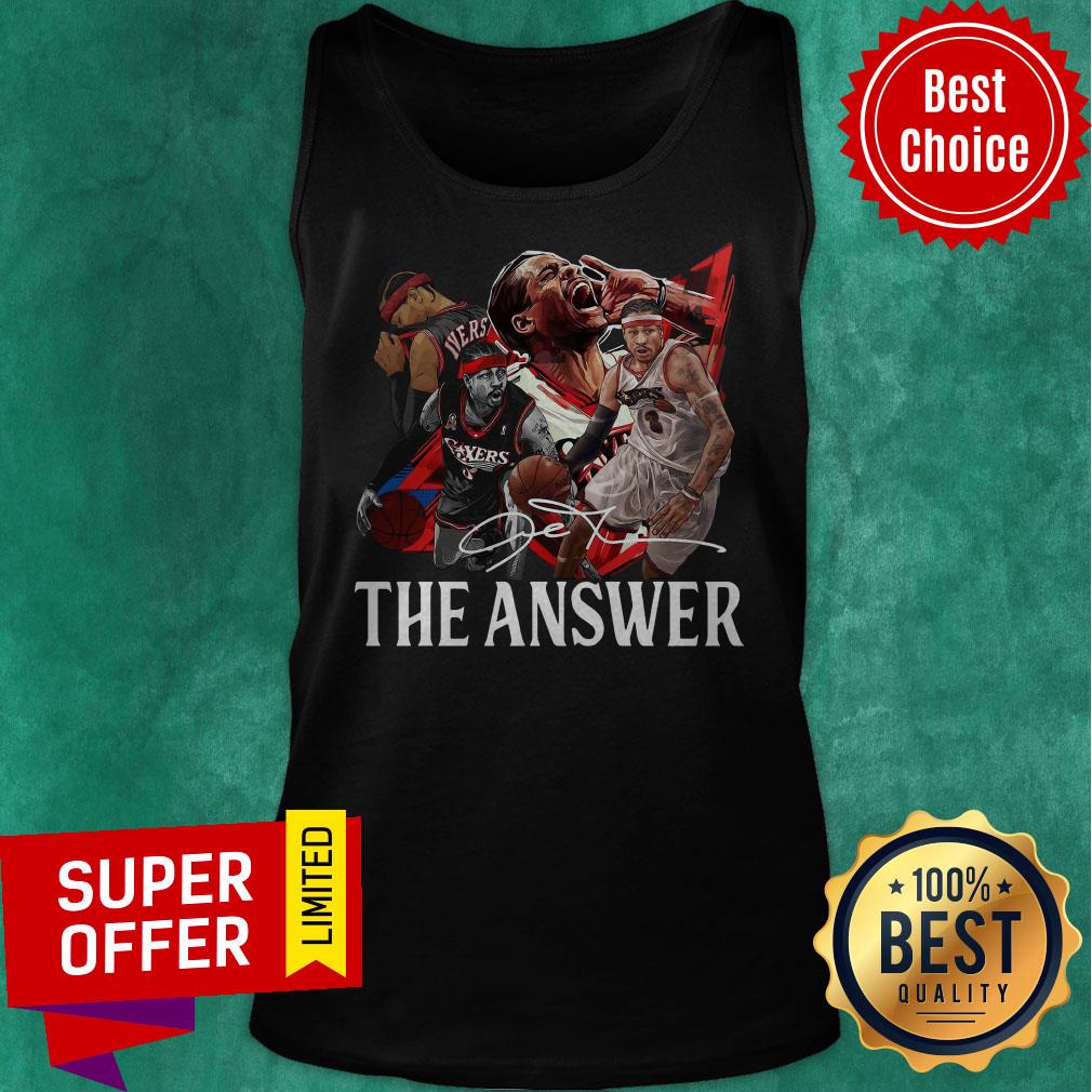 Funny Allen Iverson The Answer Signature Shirt - Image 5