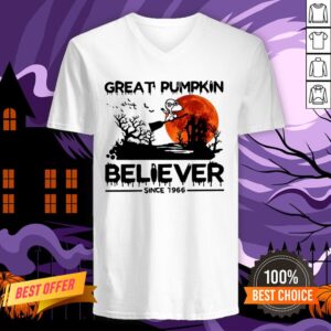 Alternative view of Halloween Snoopy Great Pumpkin Believer Since 1966 Sunset Shirt