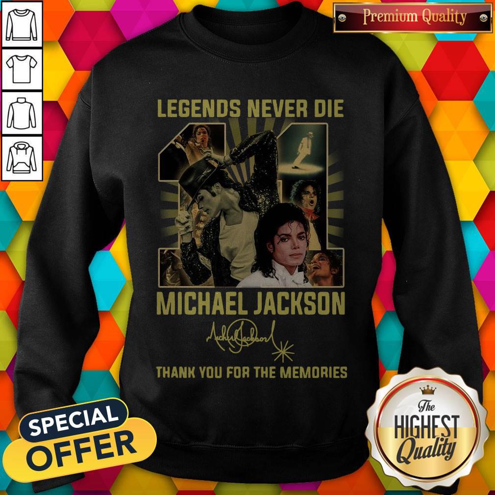 Legends Never Die 11 Michael Jackson Thank You For The Memories Signature Shirt - Image 4