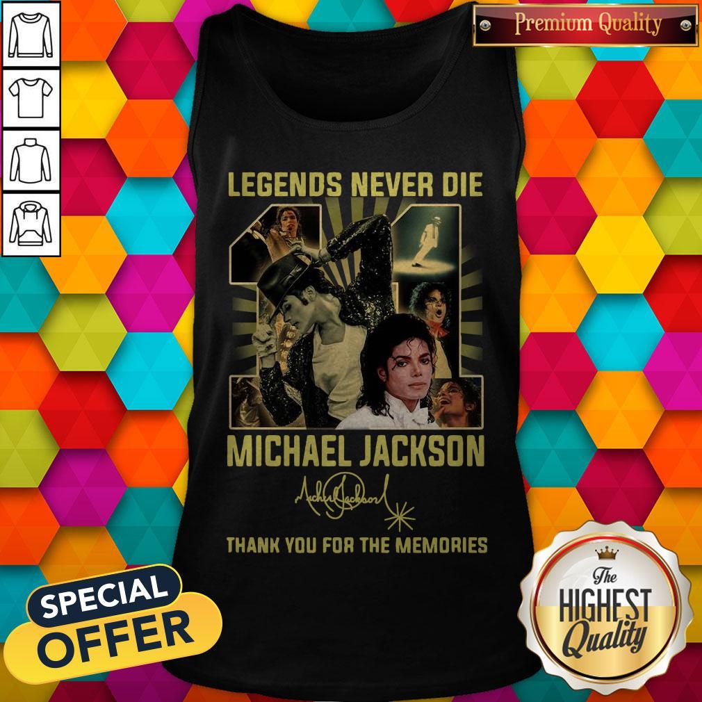 Legends Never Die 11 Michael Jackson Thank You For The Memories Signature Shirt - Image 3