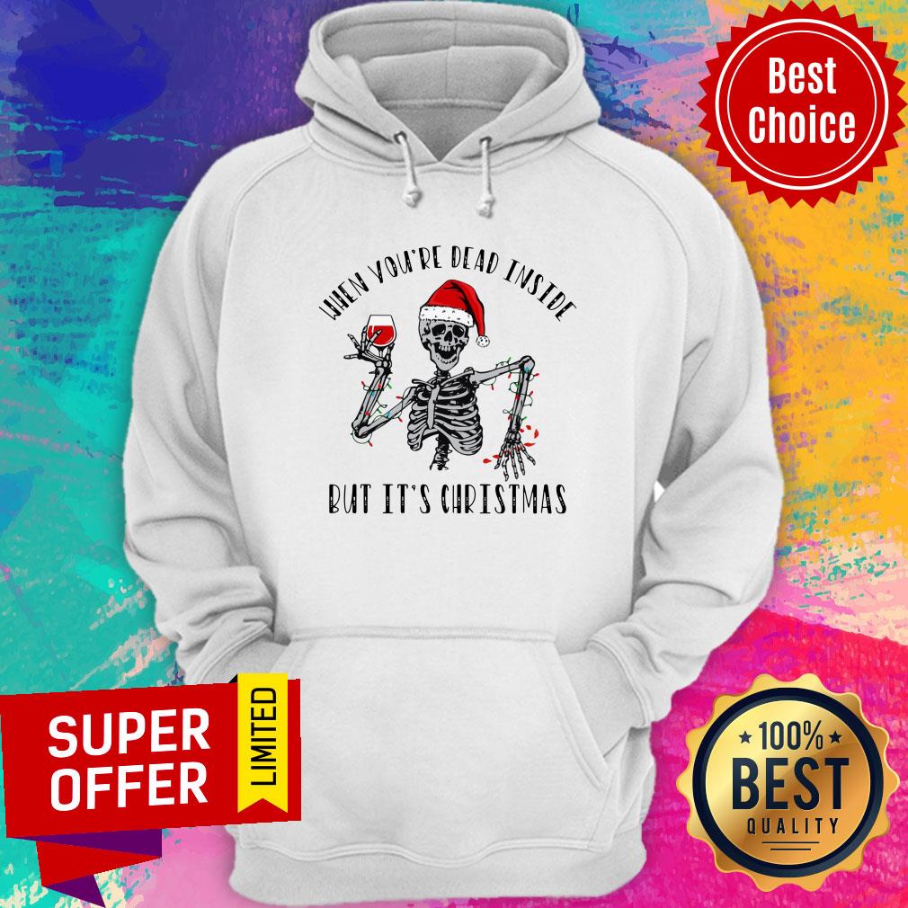 Skeleton When You're Dead Inside But It’s Christmas Shirt - Image 5