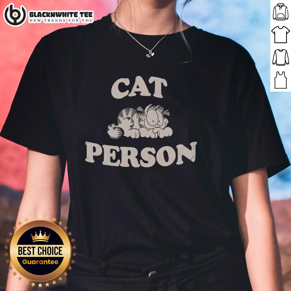 Pretty Garfieid Cat Person T-Shirt - Image 4