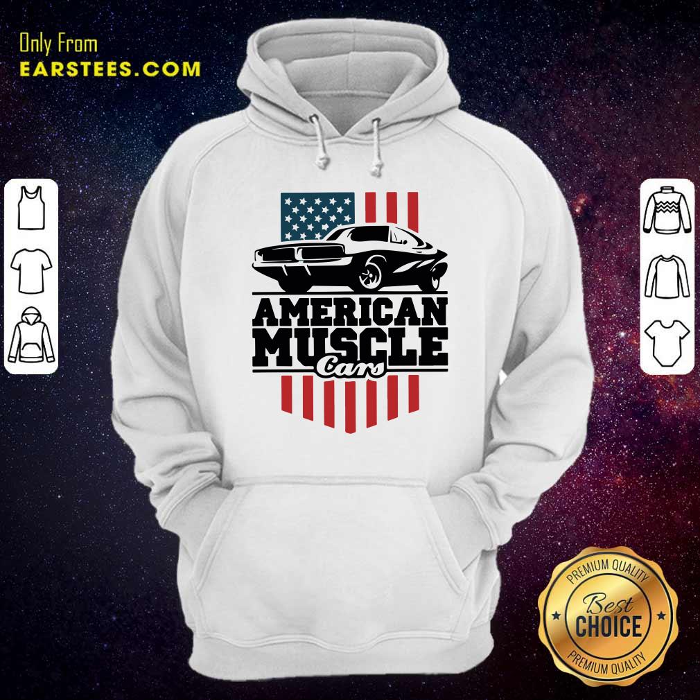Perfect American Muscle Cars Flag Shirt - Image 2